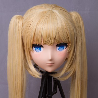 Custom Crossdress Female/Girl Resin 3/4 Head Cosplay Japanese Role Play Anime Kigurumi Mask 